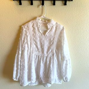 White Women’s Blouse- Small